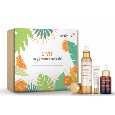 PACK C-VIT SUPERVIVIENTES : SERUM+ CONTORNO DE OJOS+FLUIDO RADIANCE