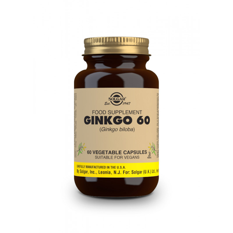Ginkgo biloba hoja (ginkgo biloba) 60 cápsulas vegetales