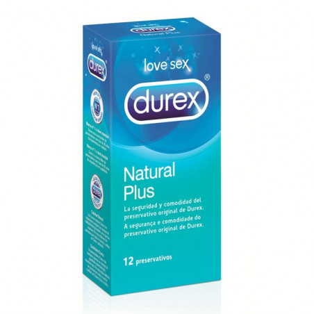 DUREX NATURAL PLUS EASY ON 12 PRESERVATIVOS