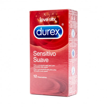 DUREX SENSITIVO SUAVE 12 PRESERVATIVOS