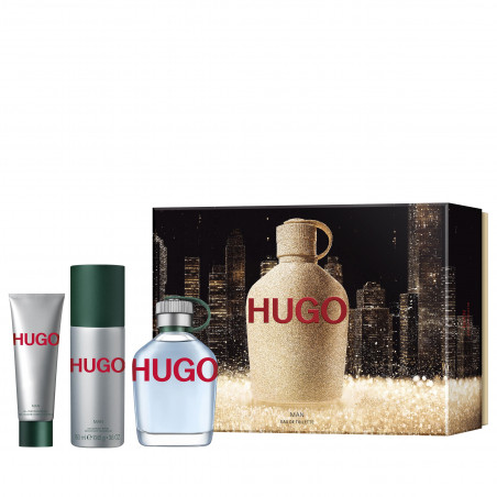 HUGO MAN EDT 125ML + DEO SPRAY 150ML + SG 50ML