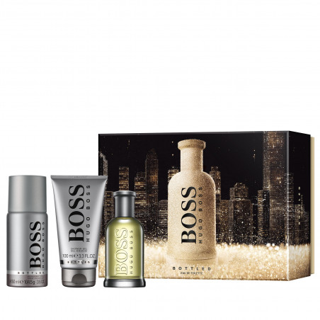 BOSS BOTTLED EDT 100ML + SG 100ML + DEO SPRAY 150ML