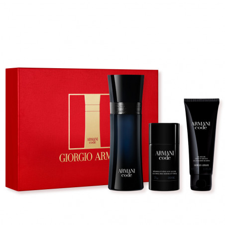 ARMANI CODE COFRE EDT V125ML + DEO 75 ML + GEL 75ML