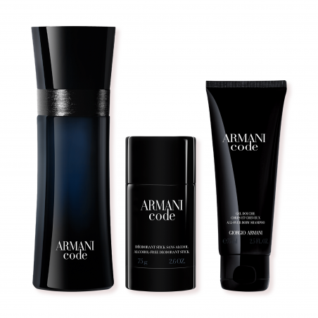 ARMANI CODE COFRE EDT V125ML + DEO 75 ML + GEL 75ML