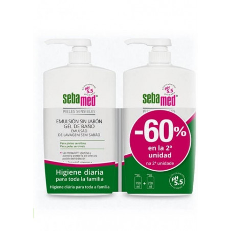 PACK DUPLO EMULSIÓN 750ML 2ª UNIDAD 60% DESCUENTO