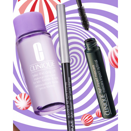 ESTUCHE MÁSCARA DE PESTAÑAS, DELINEADOR Y DESMAQUILLANTE HIGH IMPACT MASCARA