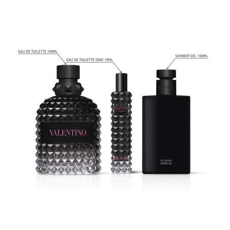 UOMO BORN IN ROMA COFRE EDT V100ML + SG100ML + 15ML