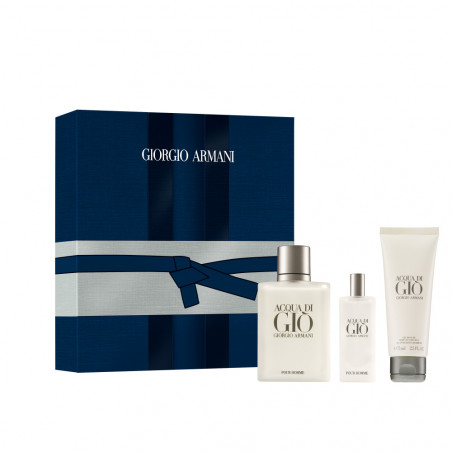 ACQUA DI GIO HOMME COFRE EDT V100ML + V15ML + GEL 75ML