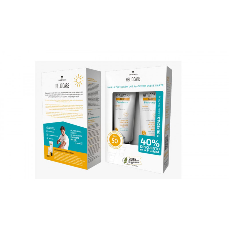Pack solar heliocare 360º pediatrics lotion 200ml + 200ml