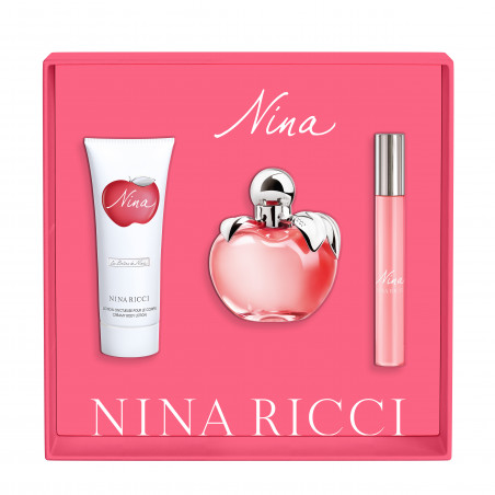 NINA COFRE EAU DE TOILETTE V80ML + BL 75ML + ROLL ON