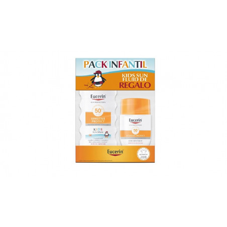 PACK SUN SPRAY KIDS SPF 50+ 200ML+ SUN FLUIDO KIDS 50+ 50 ML REGALO