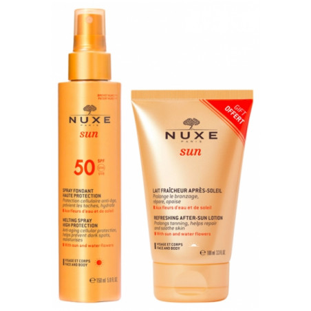 SUN SPRAY FUNDENTE SPF50+ 150 ML + LECHE AFTER SUN 100 ML GRATIS