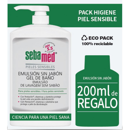 PACK EMULSIÓN SIN JABÓN 1L+ 200ML DE REGALO