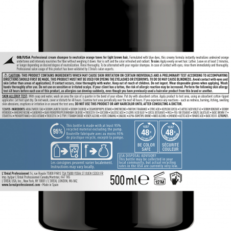 CHROMA CRÈME CHAMPÚ NEUTRALIZANTE DE TONOS ANARANJADOS