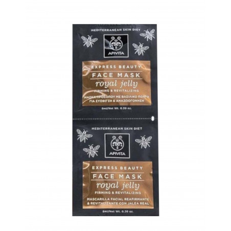 Express Beauty Mascarilla Facial Reafirmante y Revitalizante con Jalea Real 2x8 ml