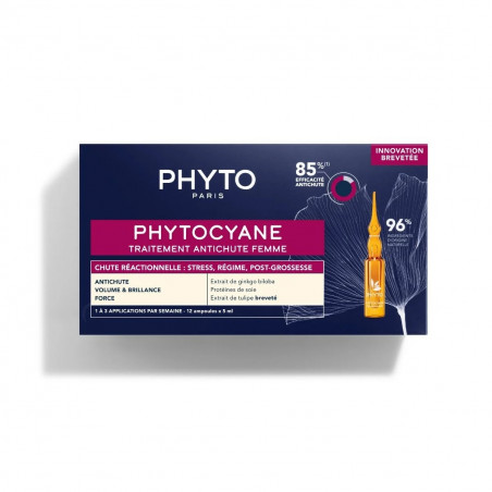 PHYTOCYANE TRATAMIENTO ANTICAÍDA MUJER 12AMPOLLAS X 5ML