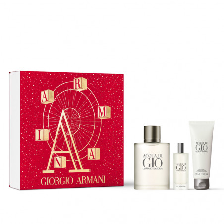 ACQUA DI GIO HOMME COFRE VAPORIZADOR 100 ML+VAPORIZADOR 15 ML+GEL 75 ML