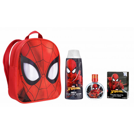 SPIDERMAN MOCHILA EAU DE TOILETTE VAPORIZADOR 50ML +GEL 300ML