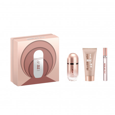 212 VIP ROSÉ COFRE EAU DE PARFUM VAPORIZADOR 80 ML+BODY LOTION100 ML+MINI EDP