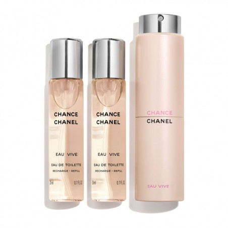 CHANCE EAU VIVE EAU DE TOILETTE TWIST AND SPRAY 3X20ML