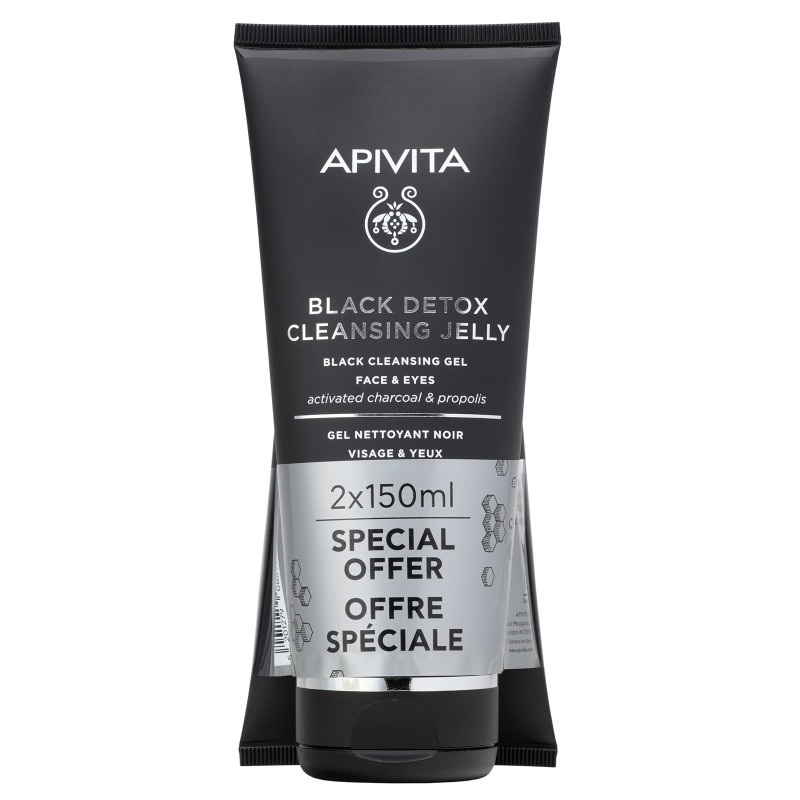 Limpiador detox negro con carbón activo y propóleo 2ª ud. 50%