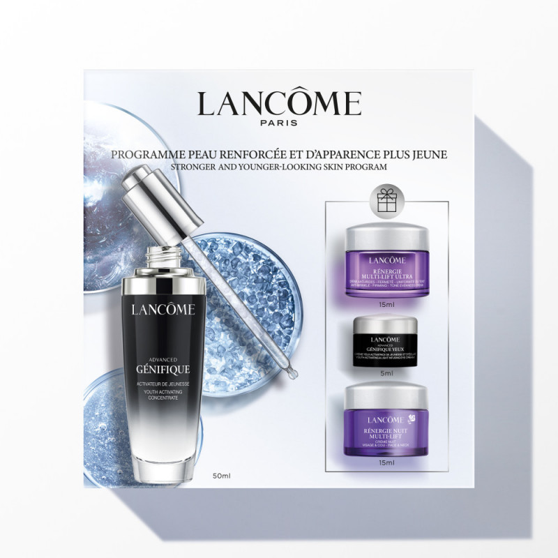 Genifique Cofre Serum 50 Ml+ Eye Cream 5 Ml + Cream 15 Ml + Night Cream 15 Ml