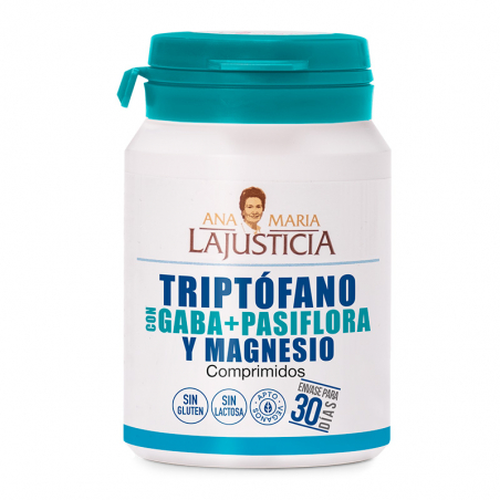 TRIPTÓFANO CON GABA + PASIFLORA Y MAGNESIO 60 COMPRIMIDOS