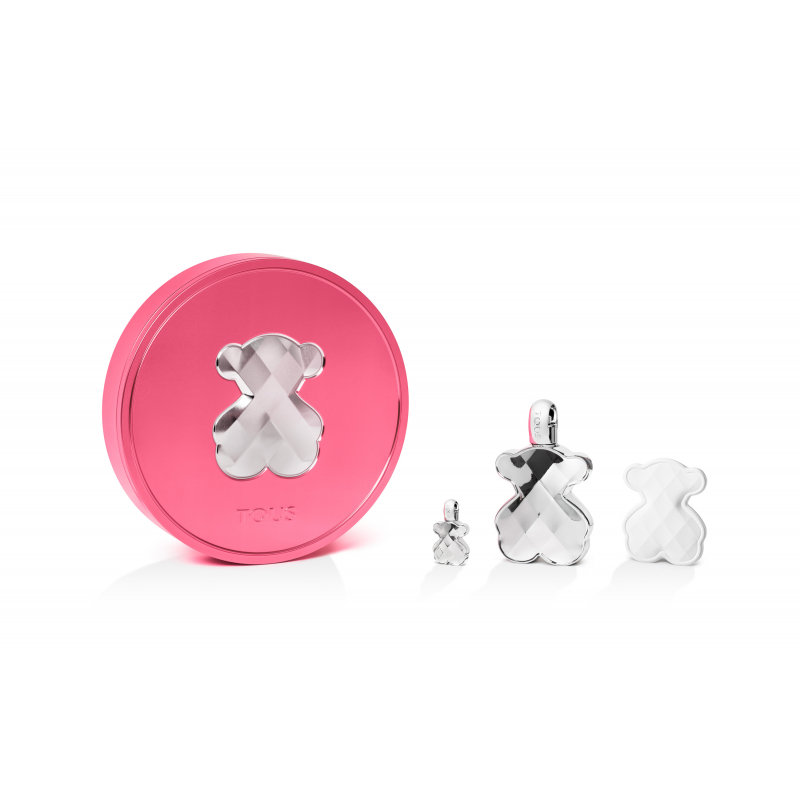 Set Loveme Silver Eau De Parfum 90 Ml +edp Miniatura 4,5 Ml+ CerÁmica Oso