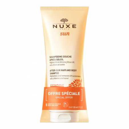 NUXE SUN SHAMPOOING DOUCHE APRÈS-SOLEIL DUPLO 2X200ML