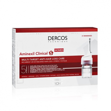 DERCOS TECHNIQUE  AMINEXIL CLINICAL 5 TRATAMIENTO ANTICAÍDA