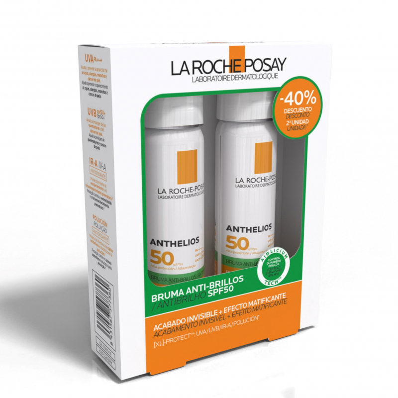 set anthelios spf 50 bruma 40 descuento 2unidad