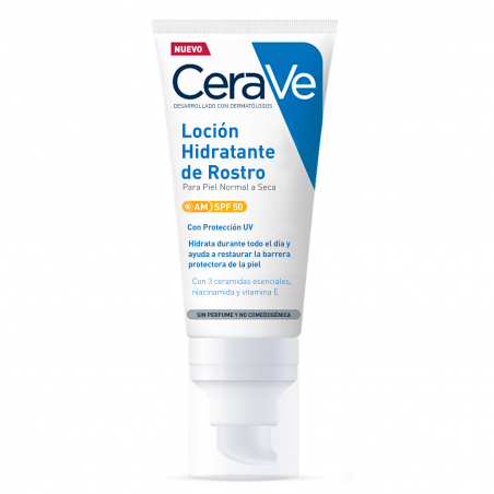 LOCIÓN HIDRATANTE DE ROSTRO CON SPF50