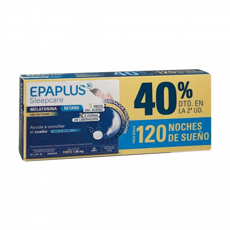 EPAPLUS SLEEPCARE MELATONINA RETARD 40% DESCUENTO EN LA 2ª UNIDAD