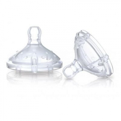 NUBY TETINA CONFORT FLUJO RÁPIDO BOCA ANCHA +6M