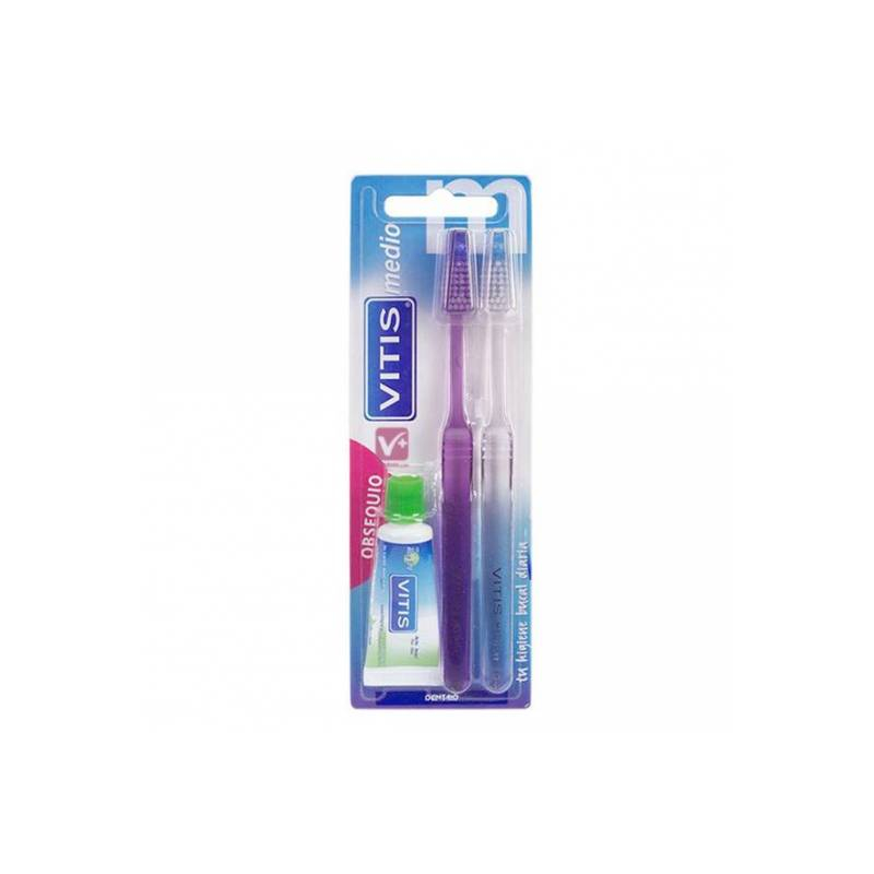 Pack Vitis Cepillo Duplo Medio