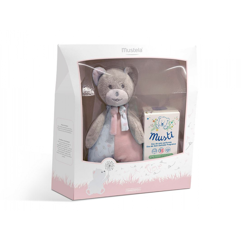 Set Mustela Musti Eau De Soin Perfume 50 Ml Osito Rosa