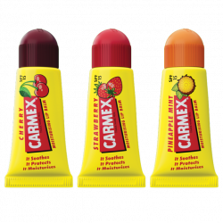 CARMEX TRIPLO MINIS BÁLSAMO LABIALES FRESA CEREZA Y PIÑA