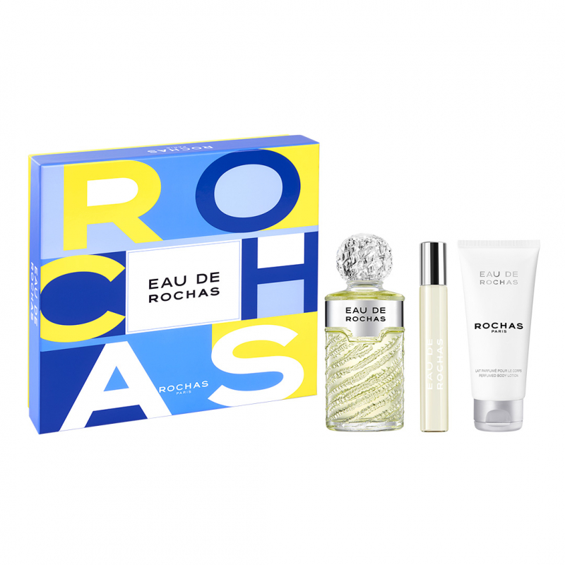 Cofre Eau De Rochas Edt 100ml + Edt 20ml + Body Lotion 100ml