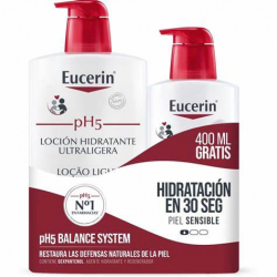 EUCERIN PACK LOCIÓN HIDRATANTE ULTRALIGERA + 400 GRATIS