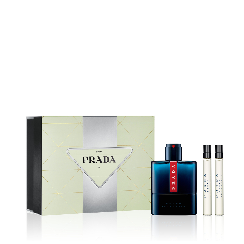Set Luna Rossa Ocean Edt 100 Ml + 2ts10 Ml
