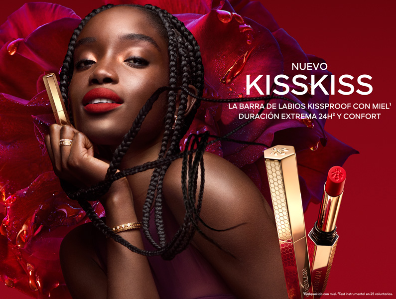Kisskiss barra de labios intensa con miel Guerlain