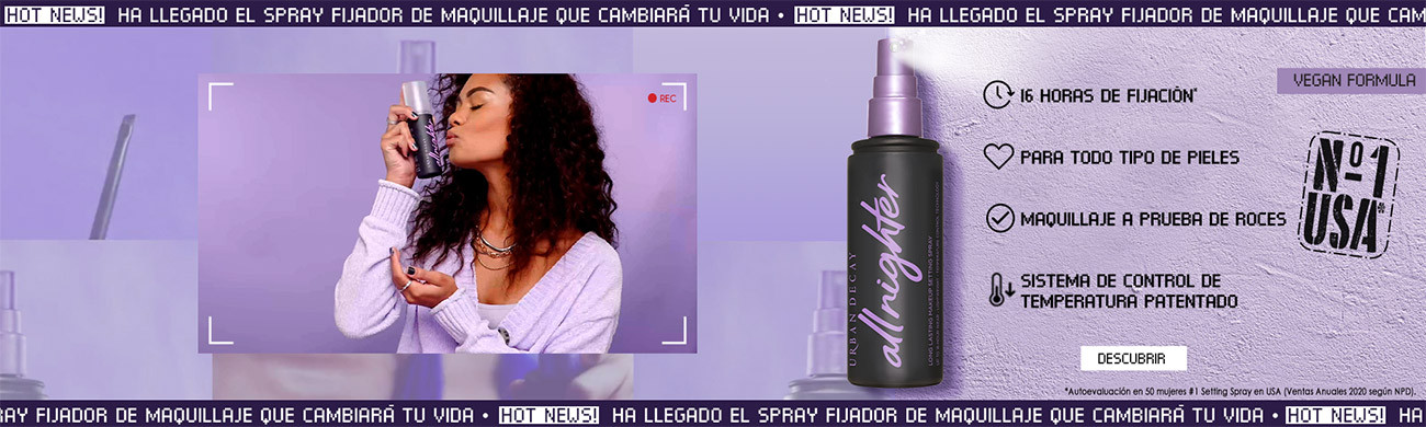 fijador de maquillaje All NIghter Spray Urban Decay