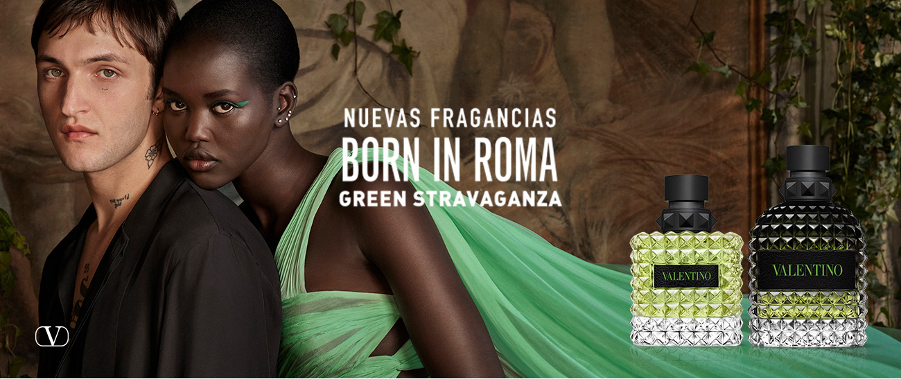 Born in Roma donna Green Stravaganza Valentino