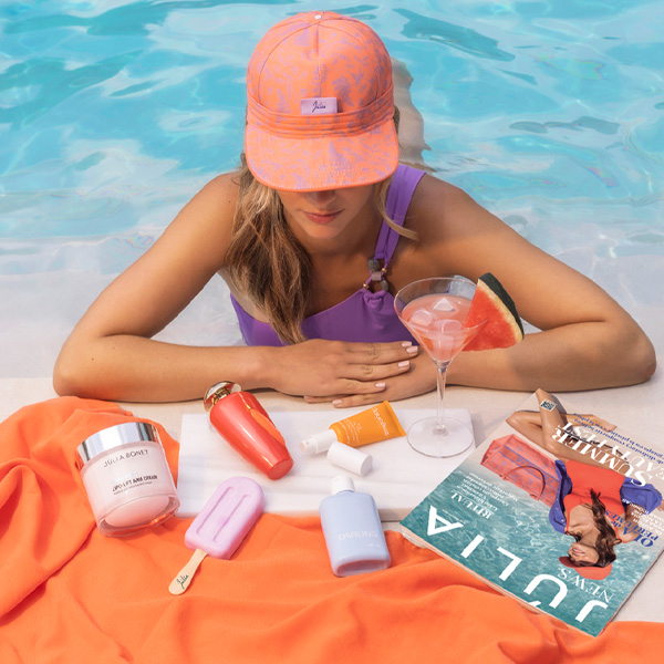 Cosméticos resistentes agua en verano